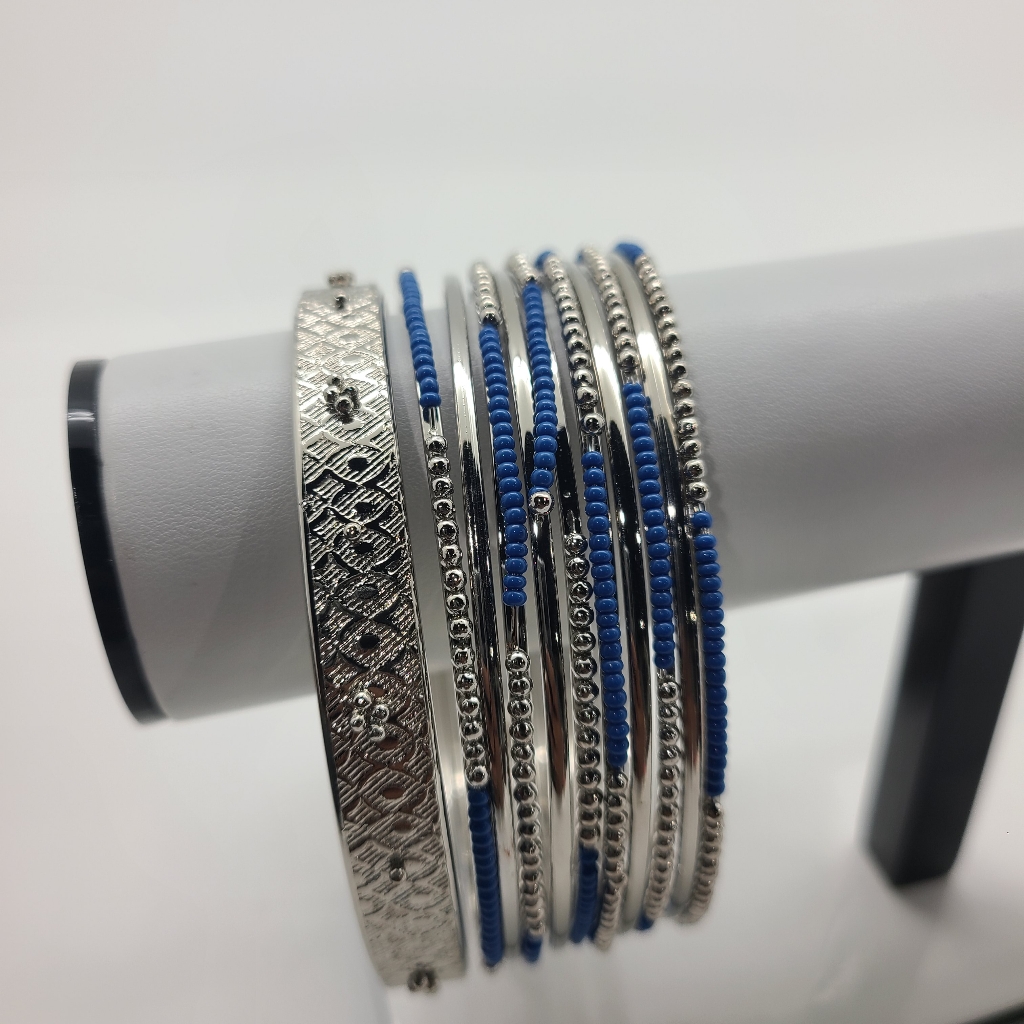 Silver Northern Reflections Bangles